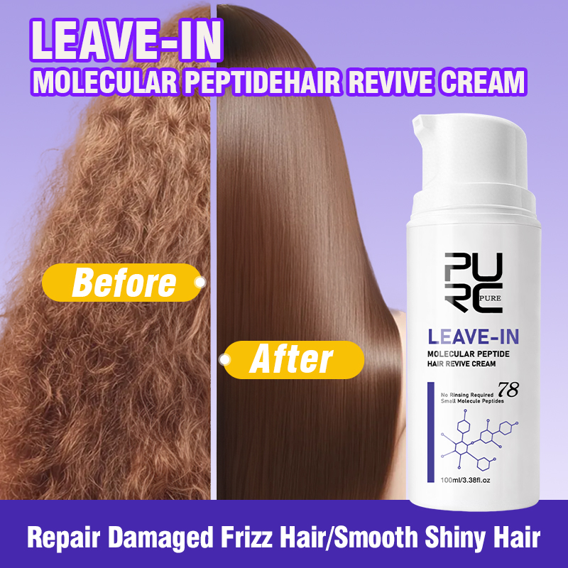 Hair Care Hair Mask - PURC Leave-In Keratin-Haarkrème, Reparaturmaske für geschädigtes