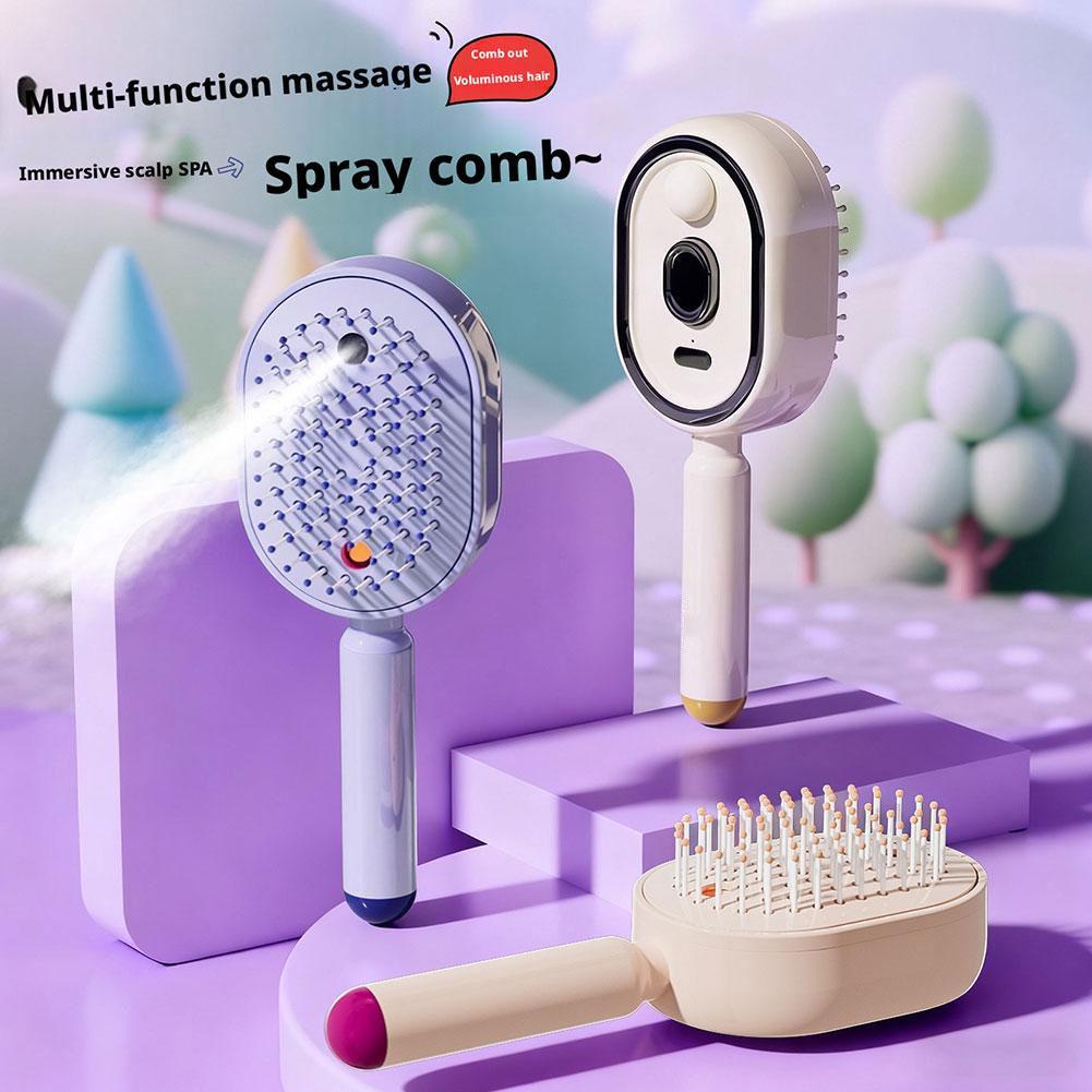 Hair Care Essential Oil Atomizing - Multifunktionaler Massagekamm Ätherisches Öl Zerstäubter Haarbürsten-Sprühnebel