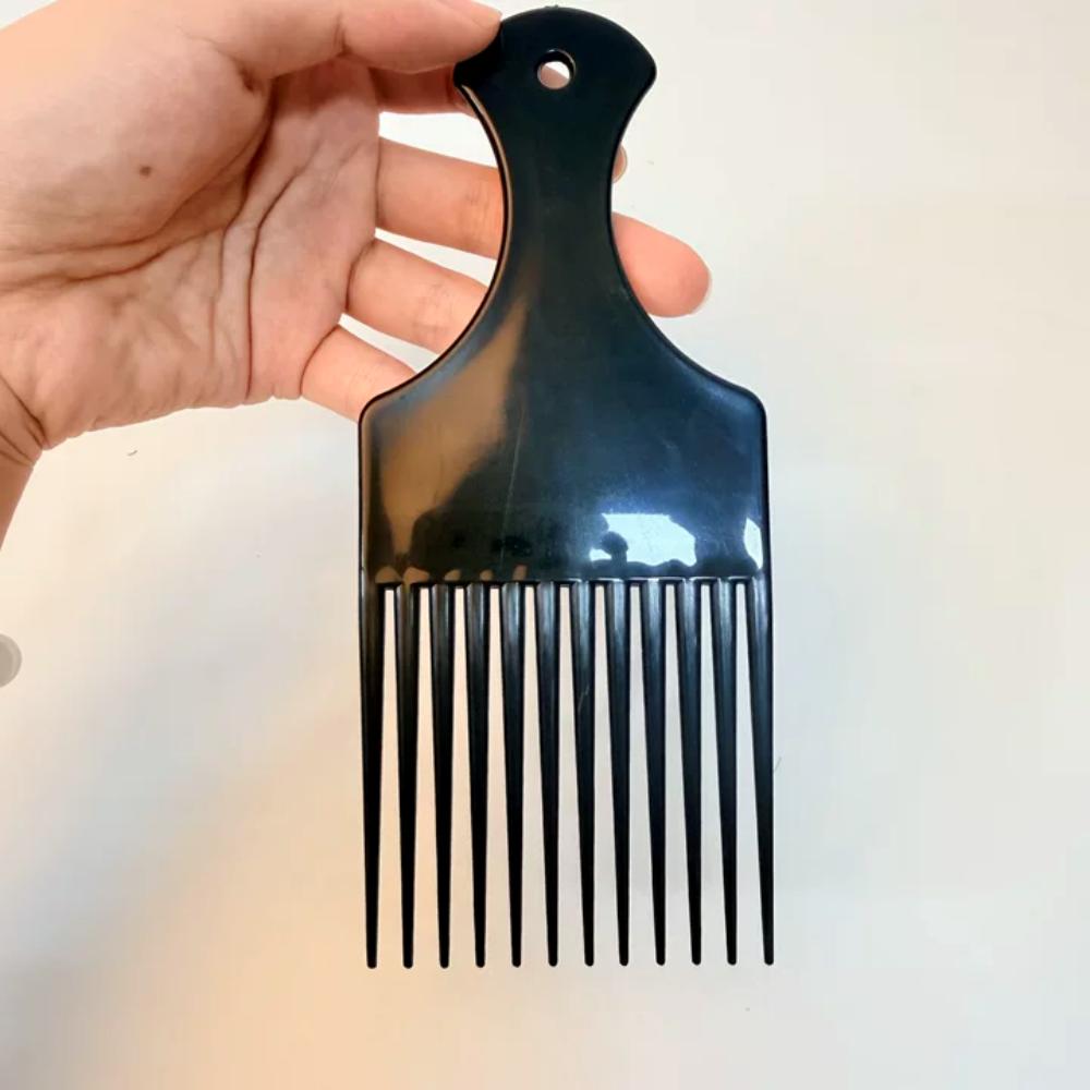 Afro Pick Comb - Afro-Kamm für afroamerikanisches Haar, breitzinkiger Entwirrungs-
