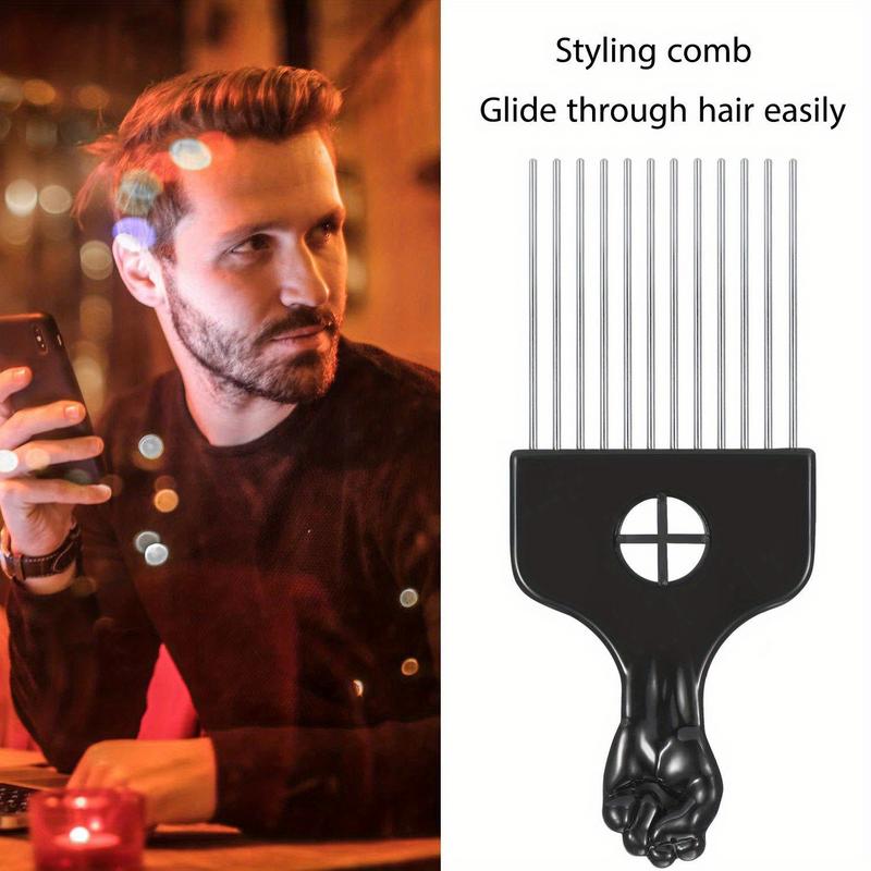 2 Stück Metall Afro-Kämme für  – Afro Pick Comb Bewertung und Preis