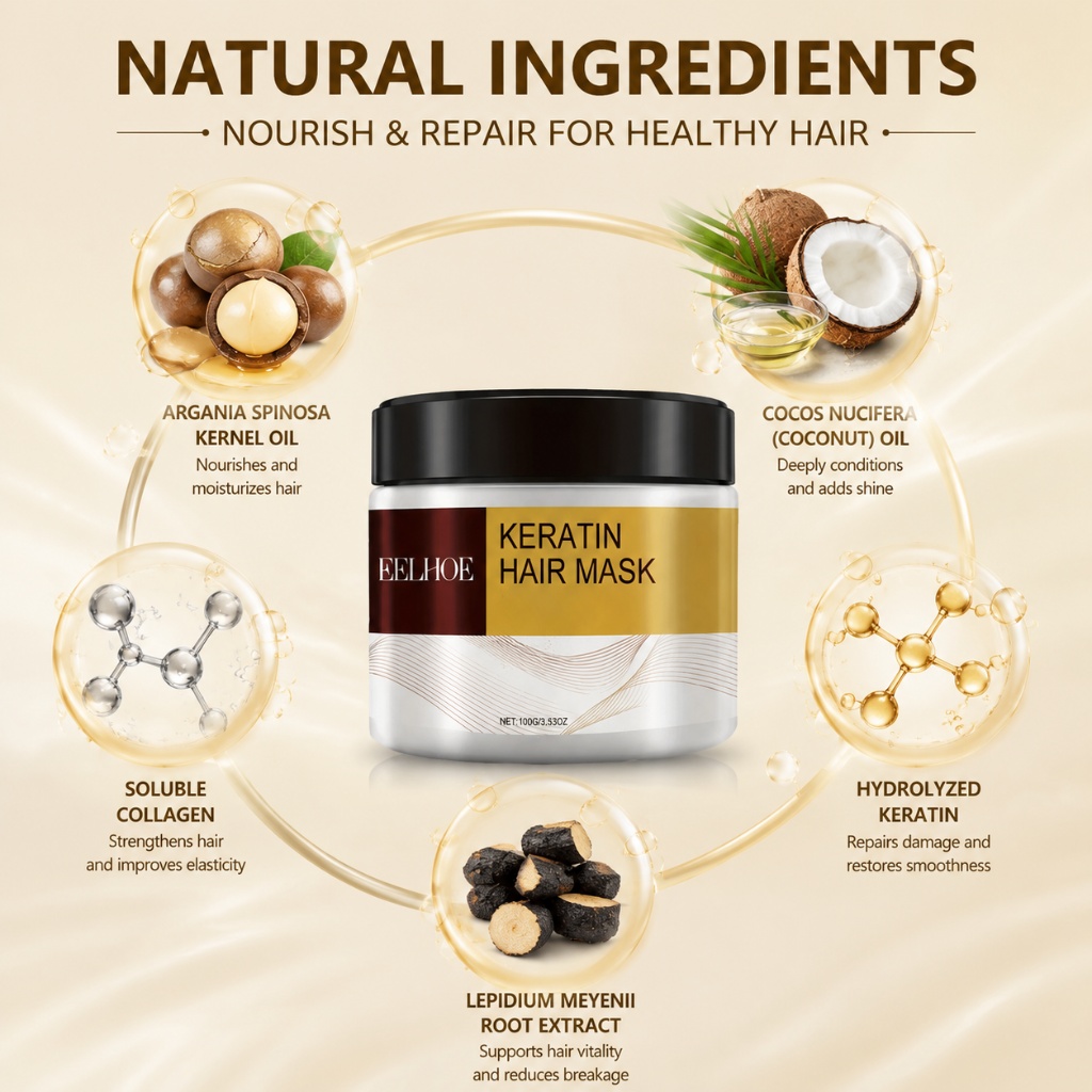 Keratin-Haarmaske mit Argan- u – Hair Care Hair Mask Bewertung und Preis