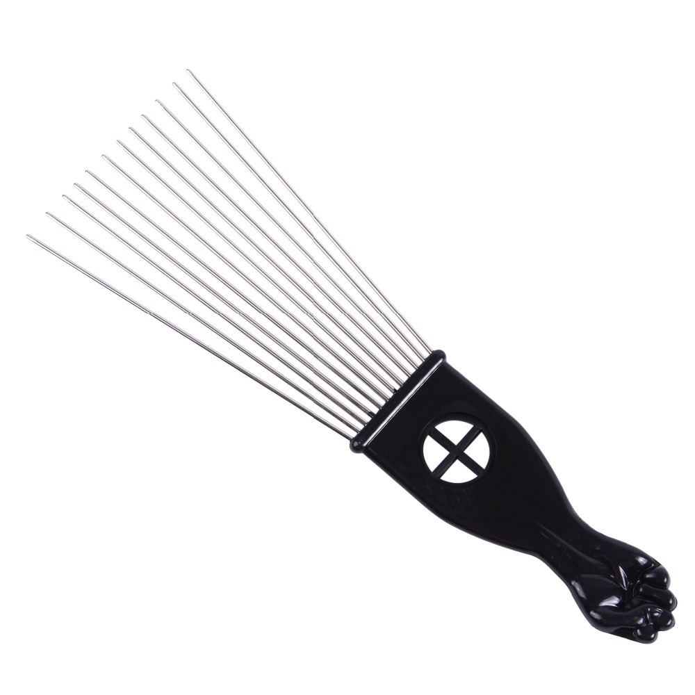 Salon Verwenden Schwarz Metall – Afro Pick Comb Bewertung und Preis