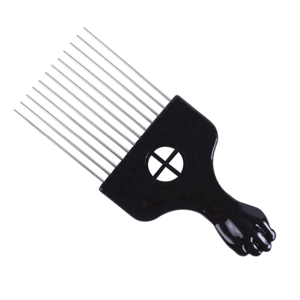 Salon Verwenden Schwarz Metall – Afro Pick Comb Bewertung und Preis