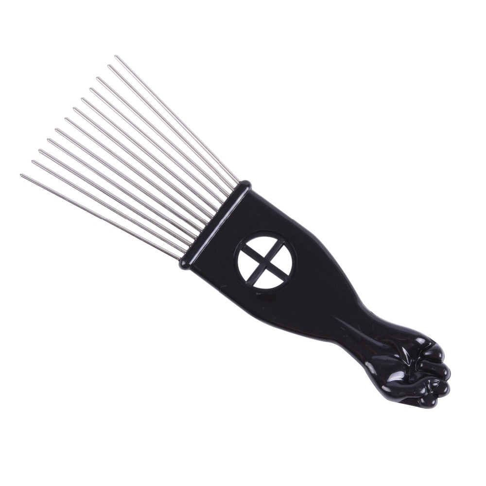 Salon Verwenden Schwarz Metall – Afro Pick Comb Bewertung und Preis