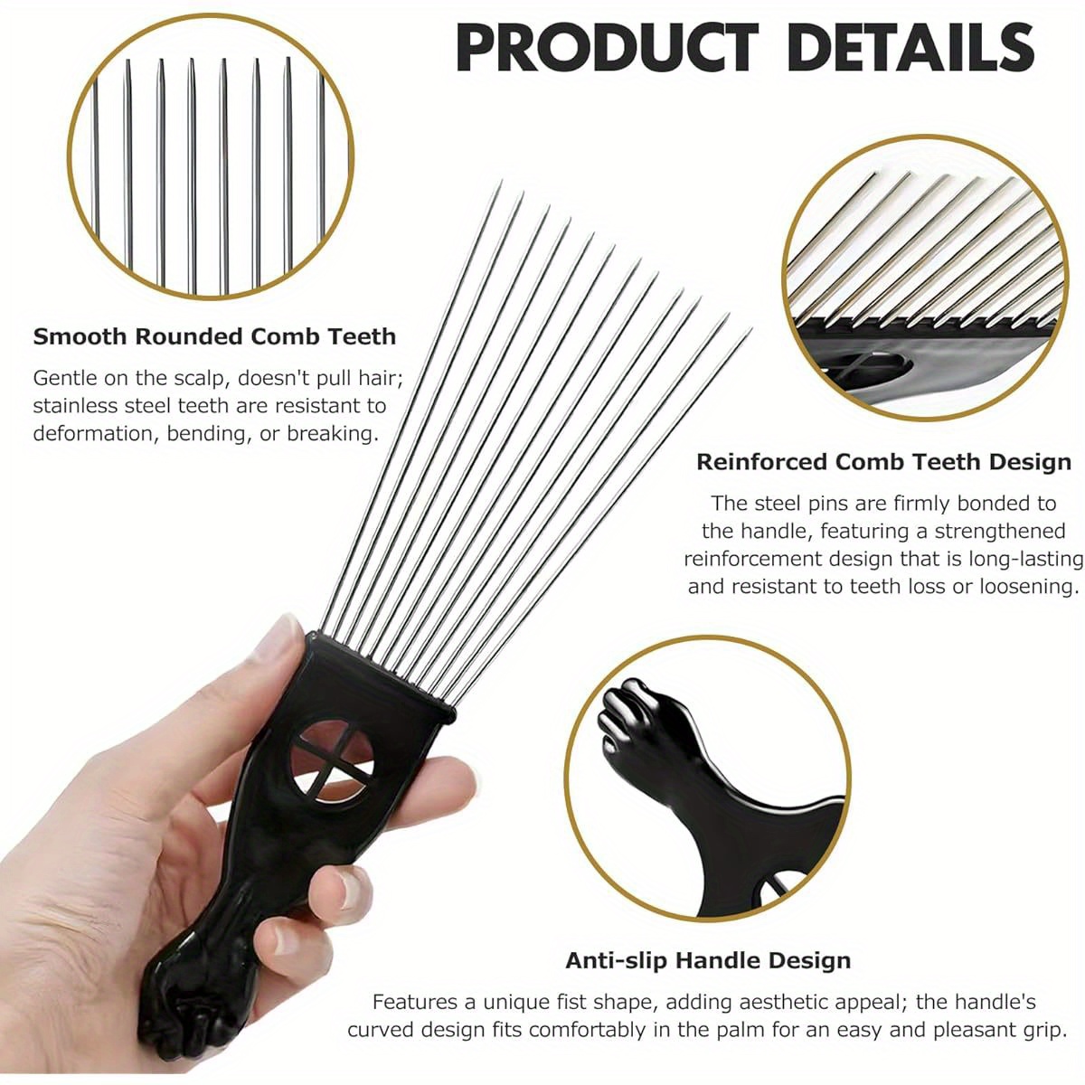 1-teiliges Afro-Haarpick-Set a – Afro Pick Comb Bewertung und Preis