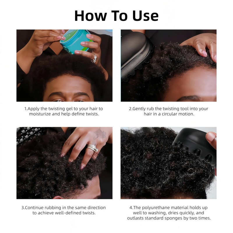 Silikon Magic Twist Haarbürste – Afro Pick Comb Bewertung und Preis
